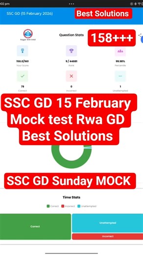 Rojgar With Ankit SSC GD Mock Test 15 February 2026 | SSC GD 2026 Weekly Mock Test Solution #sscgd