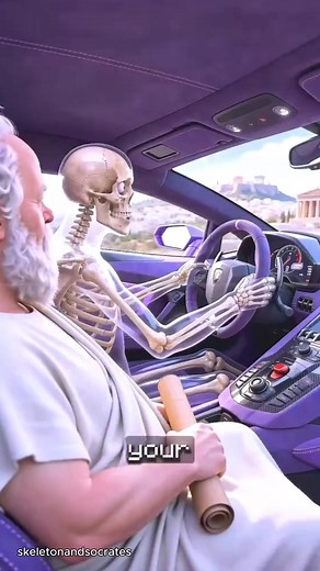 Socrates: The Skeleton Asking Ancient Greek Questions