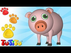 learn animals toys names with TuTiTu | Animal Toys for Children | Pig and Friends