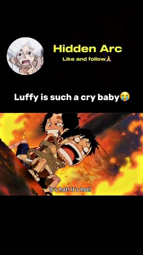 luffy is such a cry baby😭✨ #onepiece | Hidden Arc