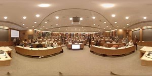 52K views · 110 reactions | Class is about to begin. Tilt your phone or click and drag your screen to experience a 360-degree view of an HBS classroom before class starts! | Harvard Business School | Facebook