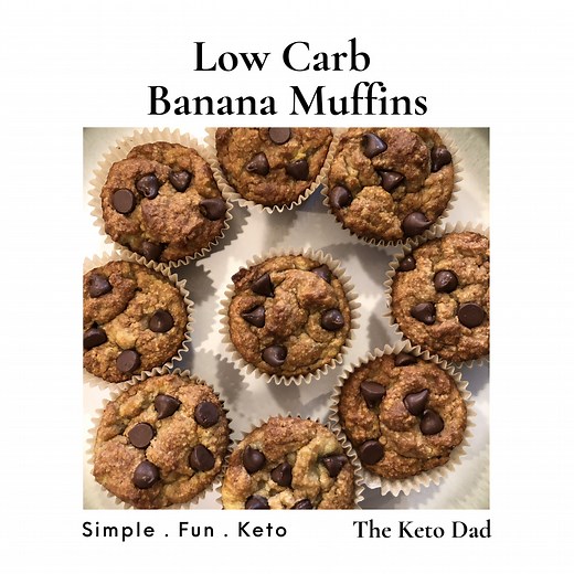 Low Carb Banana Muffins — Simple.  Fun.  Keto!