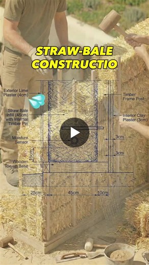 Straw bale construction has gained popularity as a sustainable building method, and one of its most surprising benefits is its inherent fire resistance, often superior to conventional materials. The… | Ar. Vishal Kumar