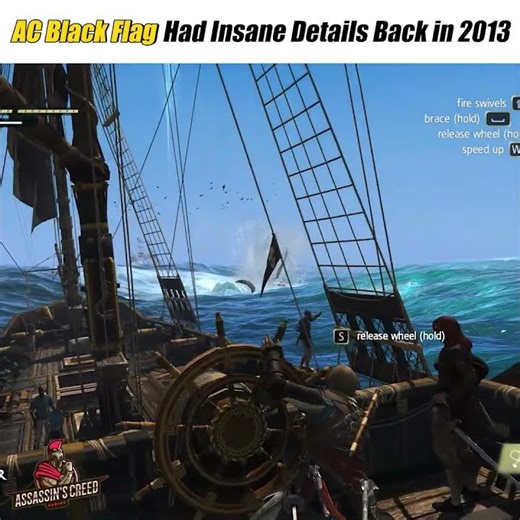 AC Black Flag Had Insane Details Back in 2013🏴‍☠️ #assassincreedblackflag #gaming