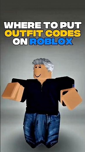 HOW to use outfit codes on roblox
