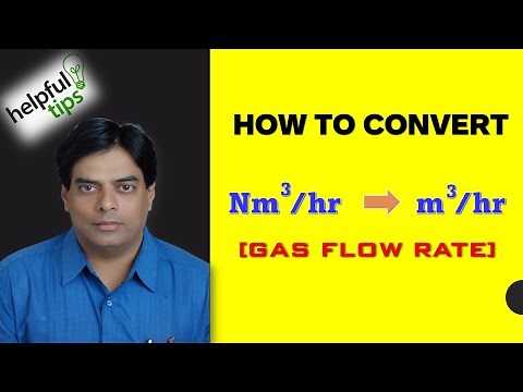 HOW TO CONVERT Nm3 / hr TO M3 / hr (FLUE GAS FLOW)