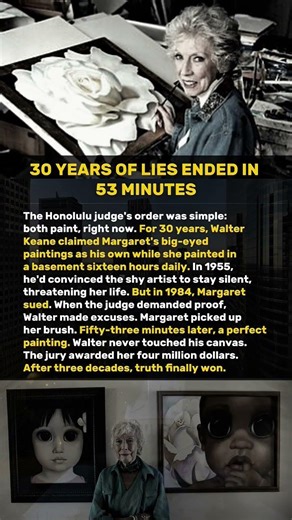 30 YEARS OF LIES ENDED IN 53 MINUTES.Margaret Keane #shorts