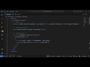 Vue.js 3 Tutorial to Fetch Data From API Using AJAX With Loading Spinner Overlay in TypeScript