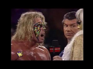 WWF Raw 4/08/1996 - Goldust & The Ultimate Warrior Prepare for Battle