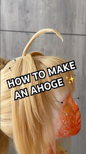 HOW TO MAKE AN AHOGE FOR YOUR COSPLAY WIG ✨