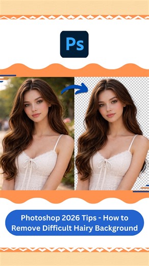 Photoshop 2026 Tips - How to Remove Difficult Hairy Background . Follow : Vipul Graphics . Thanks . #vipulgraphics #photoshop #tips #BgRemover #explore | Vipul Graphics