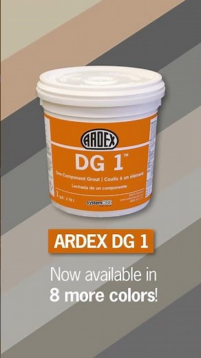 ARDEX DG 1 is now available in 8 new colors! #tiles #homeimprovement