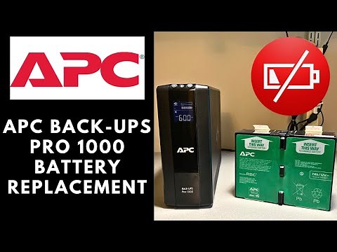 APC Back-Ups Pro 1000 Battery Replacement - BR1000G/BR1500G