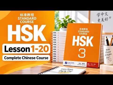HSK 3 Full Course (Lesson 1-20)| Complete Chinese Course for Intermediate Learners | Standard Course