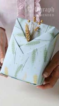 How to wrap a rectangular box: Kimono style gift wrapping | Telegraph Recommended