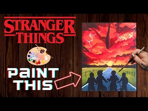 Stranger Things Paint Lesson - Easy Acrylic Painting for Beginners