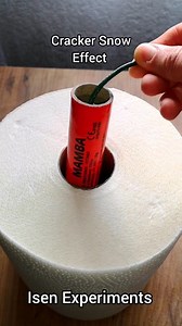 10K views · 134 reactions | DIY Cracker Snow & Volcano Effect #experiment #experiments #firecrackers #fireworks #crackers #new #lifehack #lifehacks #tricks #trick #how #howto #howtomake #homemade #viral | Isen Experiments | Facebook