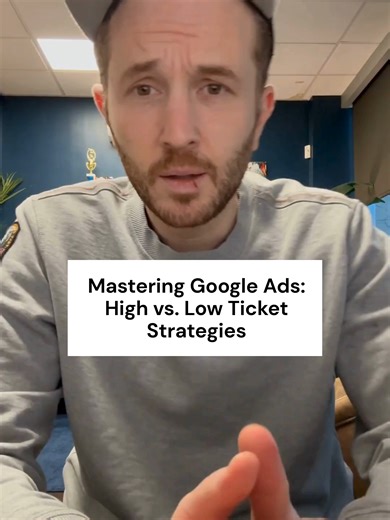 Understanding the difference between high and low ticket items is key. Ready to optimize? Click the link in our bio to join our free masterclass. #GoogleAds #MarketingTips#foryoupage #BusinessGrowth #salesfunnel