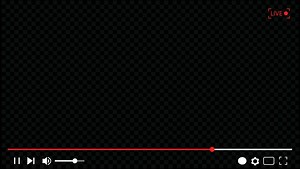 Multimedia video player frame template, footage display. Live video streaming, broadcasting vector illustration