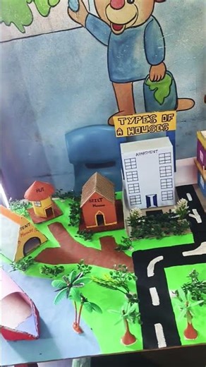 Different house school projects l science project l school Exhibition #shots #schoolproject.