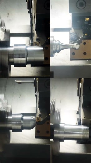 cnc turning machine per operation #cnc #turning #machining #threading
