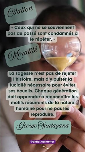 Citation des grands penseurs - George Santayana