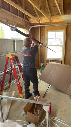 Commercial Garage Door Install in Progress 🔧🚪