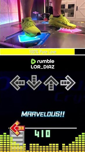 100% Pure Love by Crystal Waters | #ddr #dancedancerevolution #stepmania #itgmania #shorts