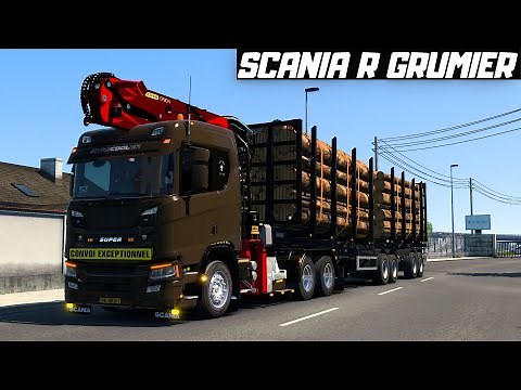 [ ETS2 1.46 ] ADDON SCANIA R NG GRUMIER | METALESP BI-TRAIN WOOD EuroTruckSimulator 2
