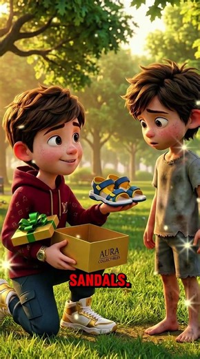 Why His Grandpa’s Gift Was Invisible... 🤔 #kidsshorts #disney #kids #shorts #kidsstories