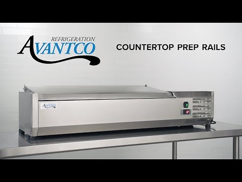 Avantco Refrigerated Countertop Prep Rails