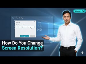 How to change Screen Resolution in Windows Laptop or PC?
