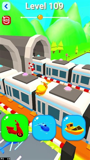 Shape-shfting Gameplay😋| level 109 |Hyper😄 casual ☺games||😍 #hypercasualgames #shapeshifting