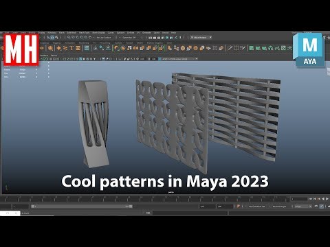 Maya 2023 tutorial : How to weave, twist and make cool patterns !