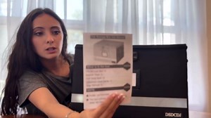 File Box with Lock - Portable File Organizer Box with Handle, Sturdy Important Document Organizer with Label, Slide, Reflective Strip for Hanging Letter/Legal Folder