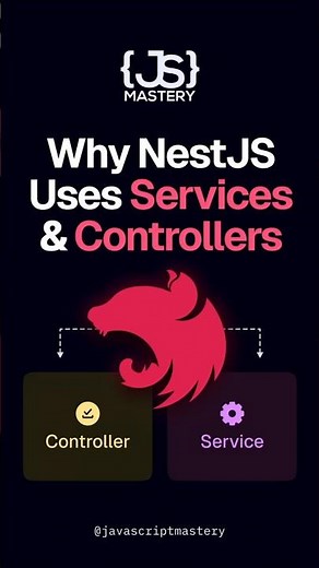 Why NestJS uses Services & controllers