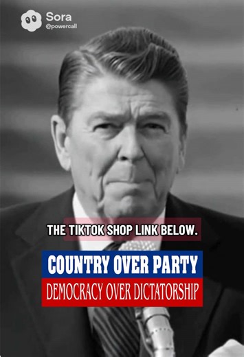 Country over party, democracy over dictatorship, bumper sticker. #countryoverparty #democracy #trump #bumpersticker #reagan