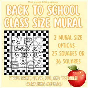 Back to School Classroom Mural | Collaborative Student Art Activity Display!