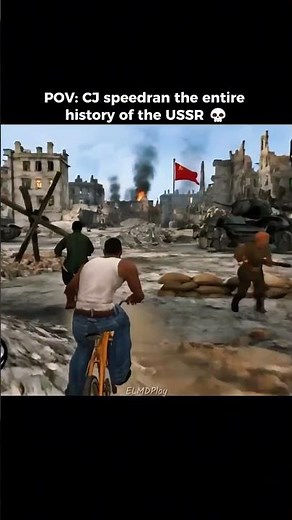 POV CJ got Mission Passed in Soviet history #gta #speedrun #meme