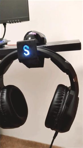 DIY Neon Gaming Headset Stand with 3D Pen! 🎧✨ #Shorts #3DPen #DIY