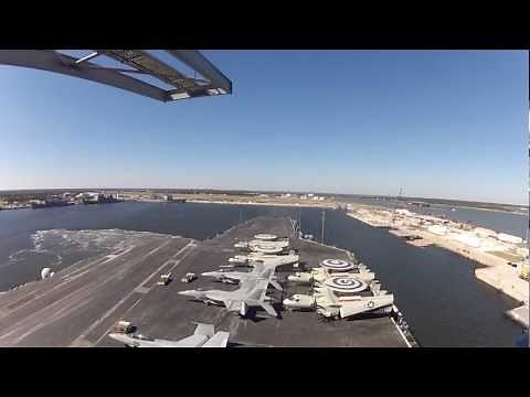 Time Lapse of USS Enterprise (CVN 65) arriving Mayport, FL