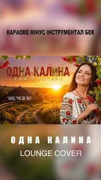 Софія Ротару - Одна калина (лаундж кавер) (караоке, мінус, інструментал)