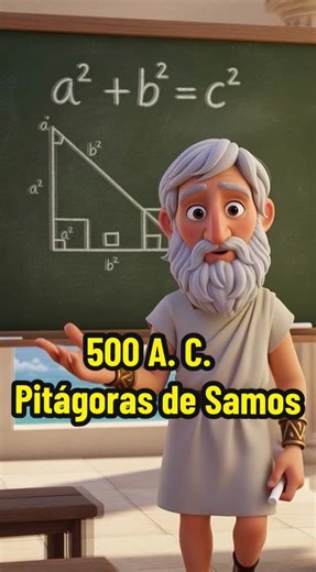 Pitágoras 🧮 El hombre que encontró el ritmo del universo. 📐🎶 Antes de Pitágoras, el mundo era un caos; después de él, entendimos que todo —absolutamente todo— sigue un orden matemático. Desde tu canción favorita hasta los rascacielos. 🏛️✨ #Ciencia #DatosCuriosos #Viral #Matematicas #Pitagoras