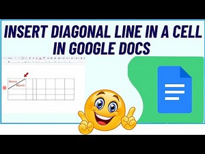 How to Insert Diagonal Line in a Cell in Google Docs (2025 Easy Tutorial)