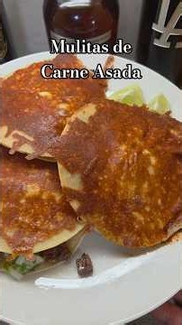 These Mulitas with leftover Carne Asada were 10/10 🔥 #mulitas #carneasada #dinnerideas #mexicanfood