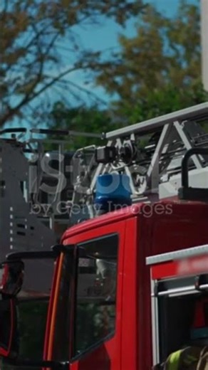 Red Fire Engine Truck, Front 