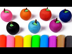 Learn How to Make Apples With Play Doh Colors for Kids