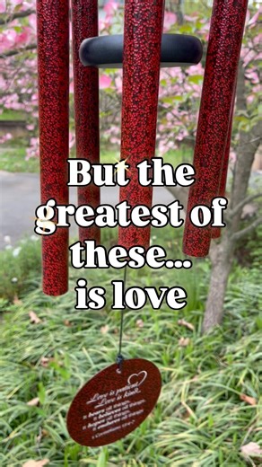 1 Corinthians 13 Gifts ♥️ the sound of faith, hope & love 💕 #windchimes #valentinesday