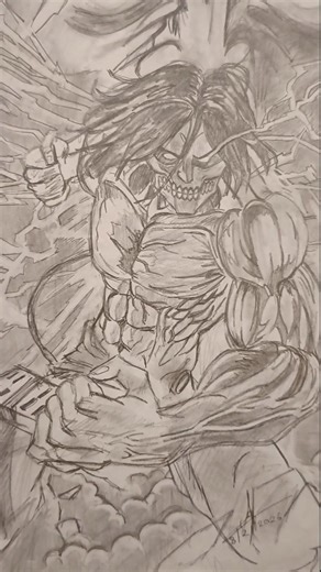EREN ATTACK TITAN| ATTACK ON TITAN | MONSTER#anime #art #attackontitan #shorts