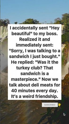 Accidentally Texting "Hey Beautiful" to My Boss #textfail #boss #sandwich #shorts